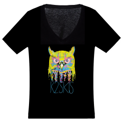 K2 Night Owl V-Neck - Γυναικείο T-Shirt - Black