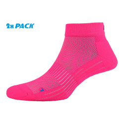 P.A.C. SP 2.0 Sport Quarter Function 2 Pack - Sports Socks - Neon Pink
