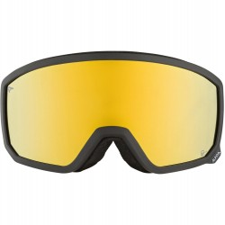 ALPINA  Scarabeo S Q-Lite Mirror - Ski/Snowboard Goggles - Black Yellow matt/Gold Cylindrical