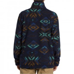 BILLABONG Boundary - Half Zip Mock Neck Fleece for Men - navy