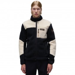 NAPAPIJRI Yupik Full-Zip 3 - Ανδρική ζακέτα φλίς - Black Natural Beige