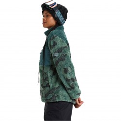 ROXY Alabama Print- Full zip Fleece for Women - Lily Pad Sketch Book