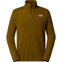 THE NORTH FACE Men's 100 Glacier 1/4 Zip Fleece - Moss Green