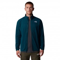 THE NORTH FACE Men's 100 Glacier Full-Zip Fleece - Midnight Petrol