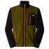 THE NORTH FACE Men's Yumiori Full-Zip Fleece Jacket - Forest Olive/TNF Black/TNF Orange