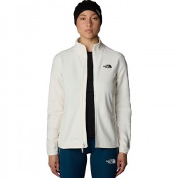 THE NORTH FACE Women's 100 Glacier Full-Zip Fleece - White Dune-NPF