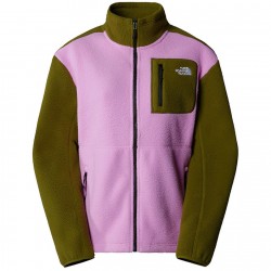 THE NORTH FACE Women's Yumiori Full-Zip Fleece Jacket - Dragonfruit/Forest Olive