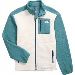 THE NORTH FACE Women's Yumiori Full-Zip Fleece Jacket - White Dune/Algae Blue/Midnight Petrol