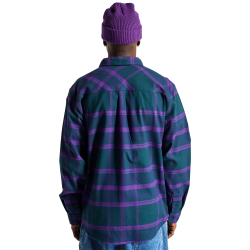 Burton Favorite Long Sleeve - Ανδρικό πουκάμισο flannel - Deep Emerald/Imperial Purple