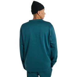 Burton Oak Crewneck Fleece - Ανδρικό φούτερ - Deep Emerald Heather