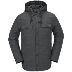 Volcom Insulated Riding Flannel Jacket - Ανδρικό Πουκάμισο Flannel με επένδυση - Heather Black