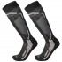 MICO 232 Medium weight Warm Control - Κάλτσες Ski - Black/Anthracite