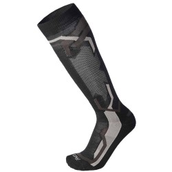 MICO 232 Medium weight Warm Control - Κάλτσες Ski - Black/Anthracite