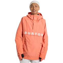 Burton Frostner 2L Anorak 10K- Shell Snow Jacket for Men - Peach Echo