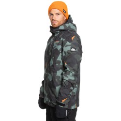 QUIKSILVER Mission Printed 3 - Ανδρικό Snow Jacket - Puzzle Camo Sea Spray