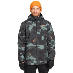 QUIKSILVER Mission Printed 3 - Ανδρικό Snow Jacket - Puzzle Camo Sea Spray