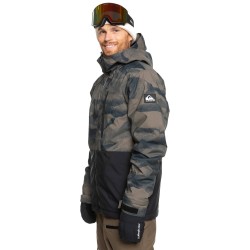 Quiksilver Mission Printed Block 2 Insulated - Ανδρικό Μπουφάν Ski/Snowboard - Mountain Spray Canteen