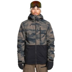 Quiksilver Mission Printed Block 2 Insulated - Ανδρικό Μπουφάν Ski/Snowboard - Mountain Spray Canteen