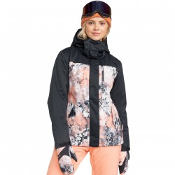 ROXY Jetty Block 2- Γυναικείο Snow Jacket - Peach Pink Dreamy Picture