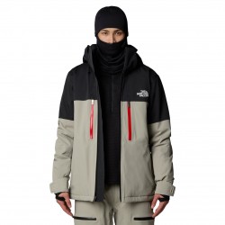 The North Face Chakal - Ανδρικό Ski/Snowboard Jacket - Clay Grey-TNF Black