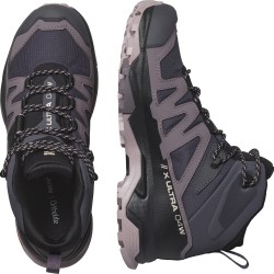 SALOMON X-Ultra 4 Mid Gore-tex - Γυναικεία μποτάκια πεζοπορίας - Nine Iron/Shark/Cloud Gray