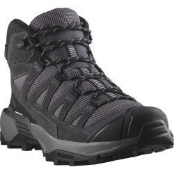 SALOMON X-Ultra 360 Leather Mid Gore-tex - Γυναικεία μποτάκια πεζοπορίας - Shark/Nine Iron/Cloud Gray