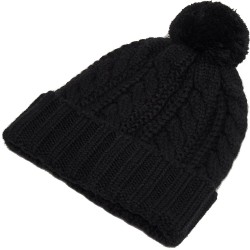 Oakley Harper Pom Beanie - Γυναικείος Σκούφος - Black