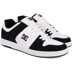 DC Manteca 4 - Leather Shoes for Men's - White/Black 