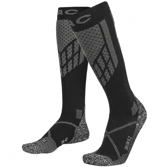 P.A.C. SK 6.2 Merino Technical Pro - Kάλτσες  Ski/Snowboard - Black/Grey