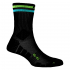 P.A.C. SP 3.2 Sport Recycled Stripes 2xPack - Sports Socks - Black/Neon Stripes