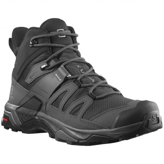 SALOMON X-Ultra 4 Mid Gore-tex - Ανδρικά μποτάκια πεζοπορίας -Black/Magnet/Pearl Blue