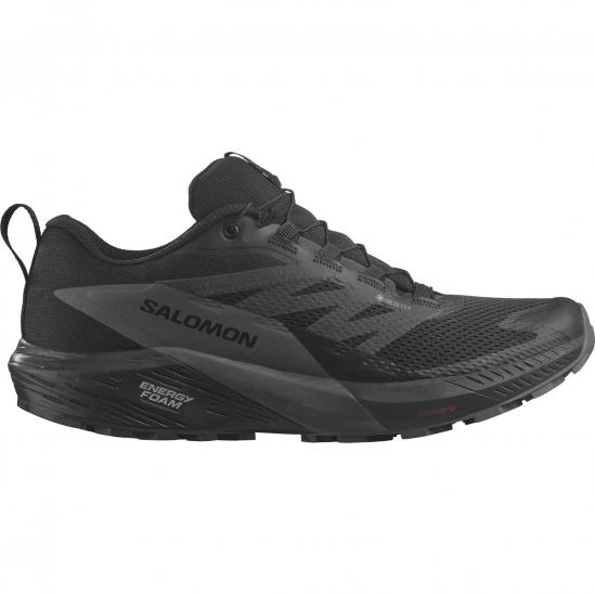 SALOMON Sense Ride 5 Gore-tex - Men's Trail Running Shoes -Black/Magnet