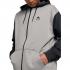 BURTON OAK - Men's Full Zip Hoodie - Gray Heather/True Black