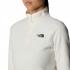 THE NORTH FACE Women's 100 Glacier 1/4 Zip Fleece - White Dune-NPF