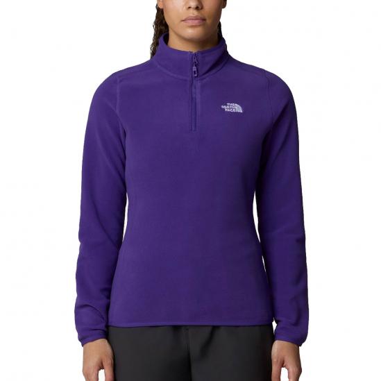 THE NORTH FACE Women's 100 Glacier 1/4 Zip Fleece - Peak Purple