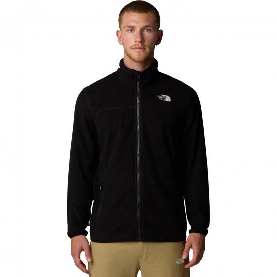 THE NORTH FACE Men's 100 Glacier Full-Zip Fleece - TNF Black-NPF