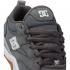 DC Ascend - Leather Laceup Shoes for Men - Dark Grey/White