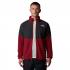 THE NORTH FACE Men's Glacier Heavyweight Full-Zip - Ανδρική ζακέτα Fleece - Garnet Red-Asphalt Grey