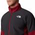 THE NORTH FACE Men's Glacier Heavyweight Full-Zip - Ανδρική ζακέτα Fleece - Garnet Red-Asphalt Grey