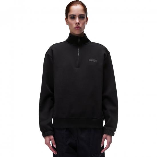 Napapijri B-Bise Half-Zip - Γυναικεία μπλούζα - Black