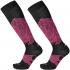 MICO 240 Light Weight Warm Control - Κάλτσες ski/snowboard - Anthracite Pink melange