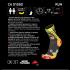 MICO 1280 Light Weight Oxi-Jet Compression socks - Κάλτσες για τρέξιμο συμπίεσης - Yellow Fluo