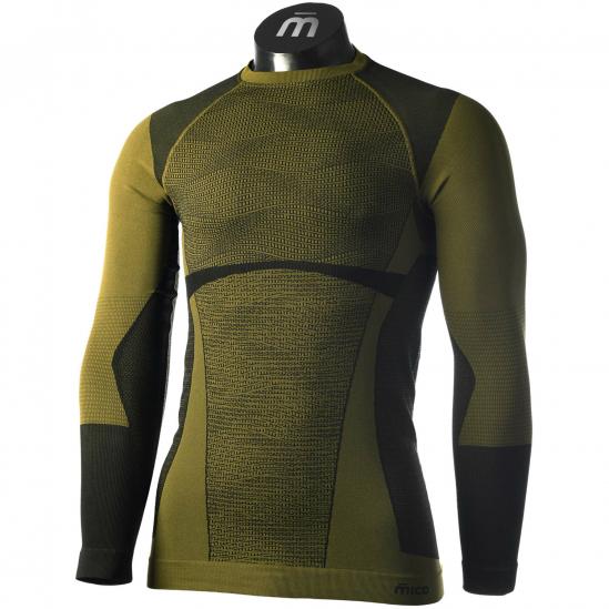 MICO 1850 Warm Control Skintech - Ανδρικό ισοθερμικό long sleeves - Forest Green