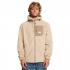 Quiksilver Clean Coasts FZ Solid - Ανδρική ζακέτα κουκούλα Sherpa fleece - Plaza Taupe