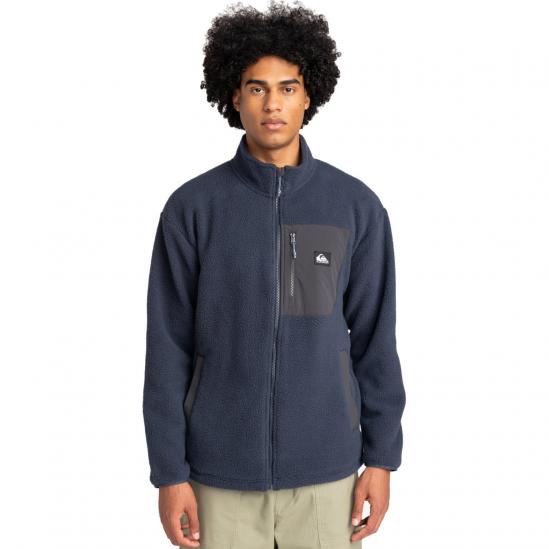 Quiksilver Clean Coast - Ανδρικό Full-zip Fleece - Blue Nights