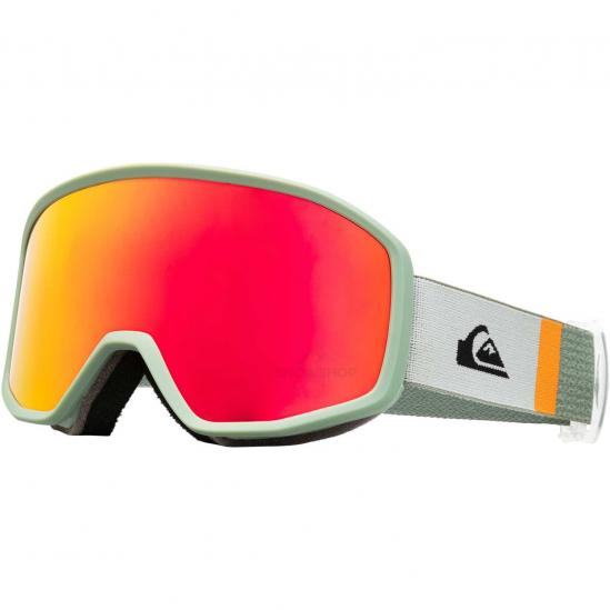 Quiksilver Harper Goggles - Ανδρική Μάσκα Ski/Snowboard - Light green/OrangeS3