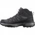 SALOMON X-Ultra 360 Leather Mid Gore-tex - Γυναικεία μποτάκια πεζοπορίας - Shark/Nine Iron/Cloud Gray