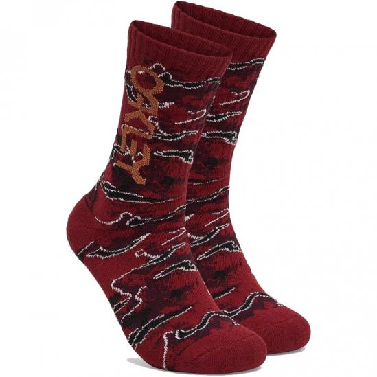 OAKLEY B1B All Play Socks (2 Pack) - All day Socks - Metal Camo Red